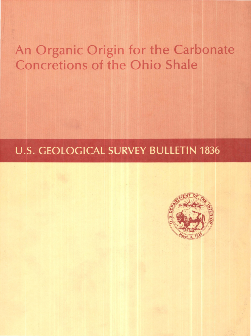 An Organic Origin for the Carbonate Concretions of the Ohio Shale