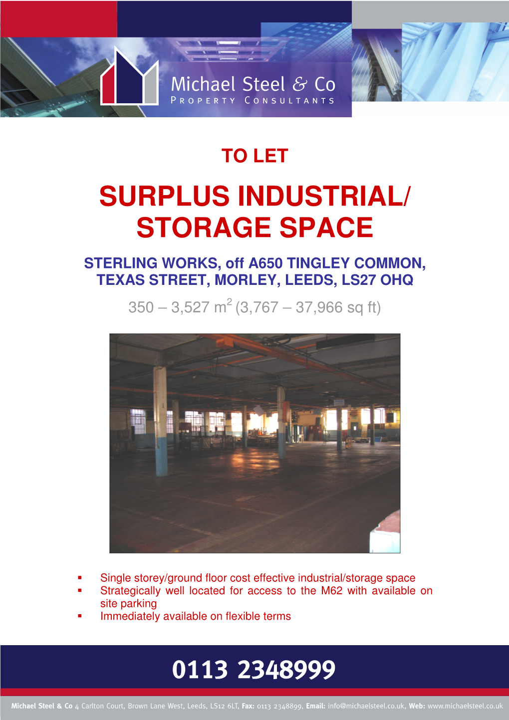 Surplus Industrial/ Storage Space