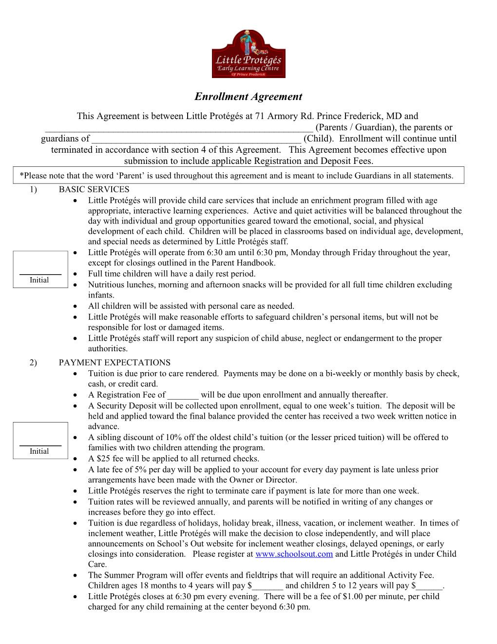 Enrollment Agreement