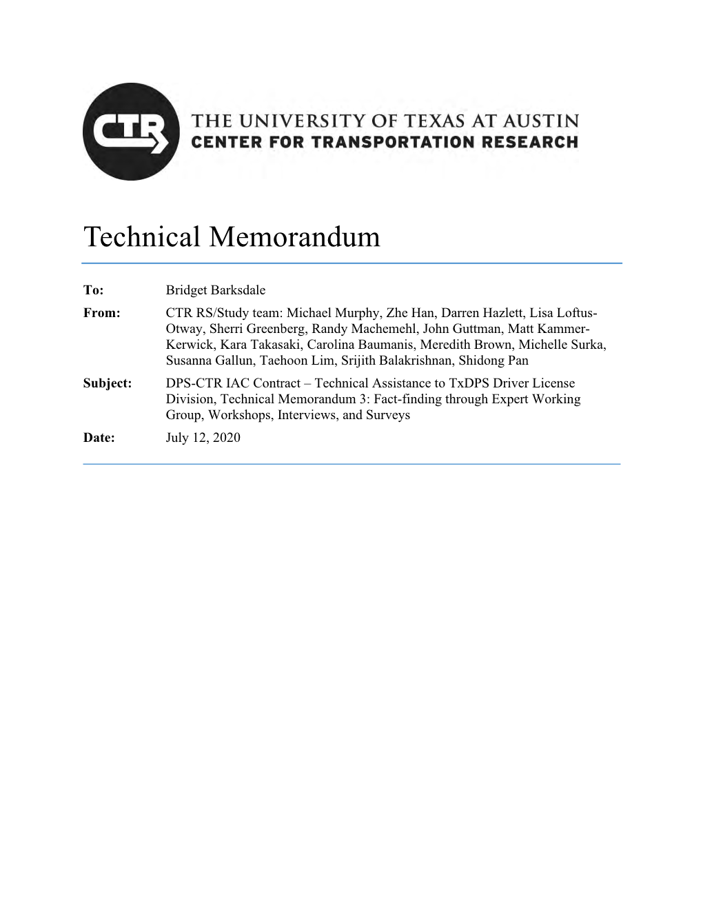 Technical Memorandum