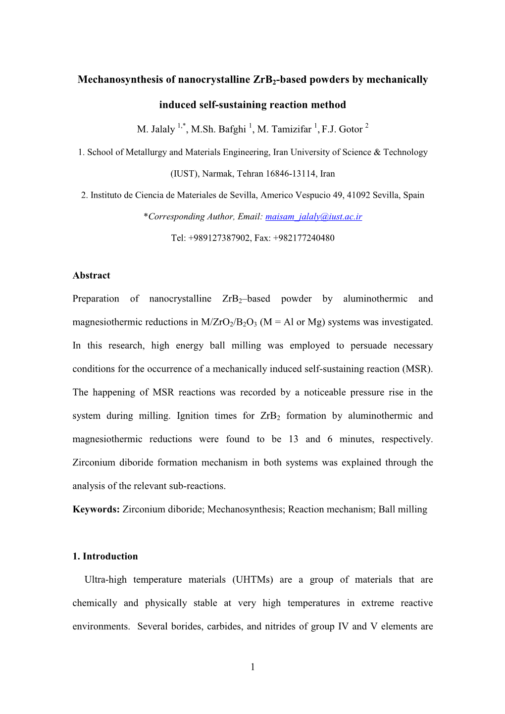 Several Novel and Non-Equilibrium Processing Methods Have Been