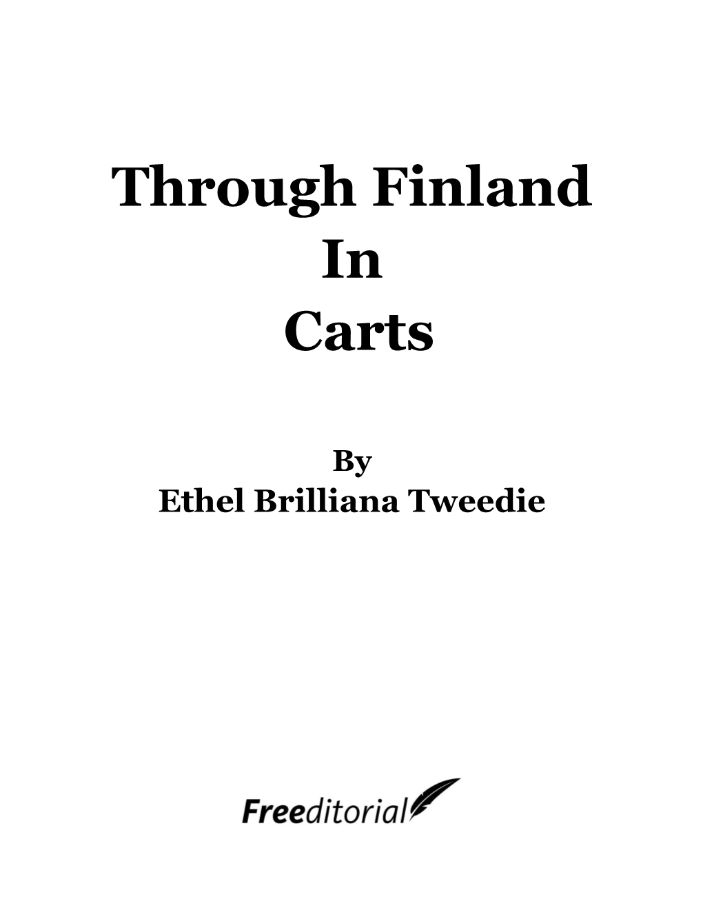 Through Finland in Carts