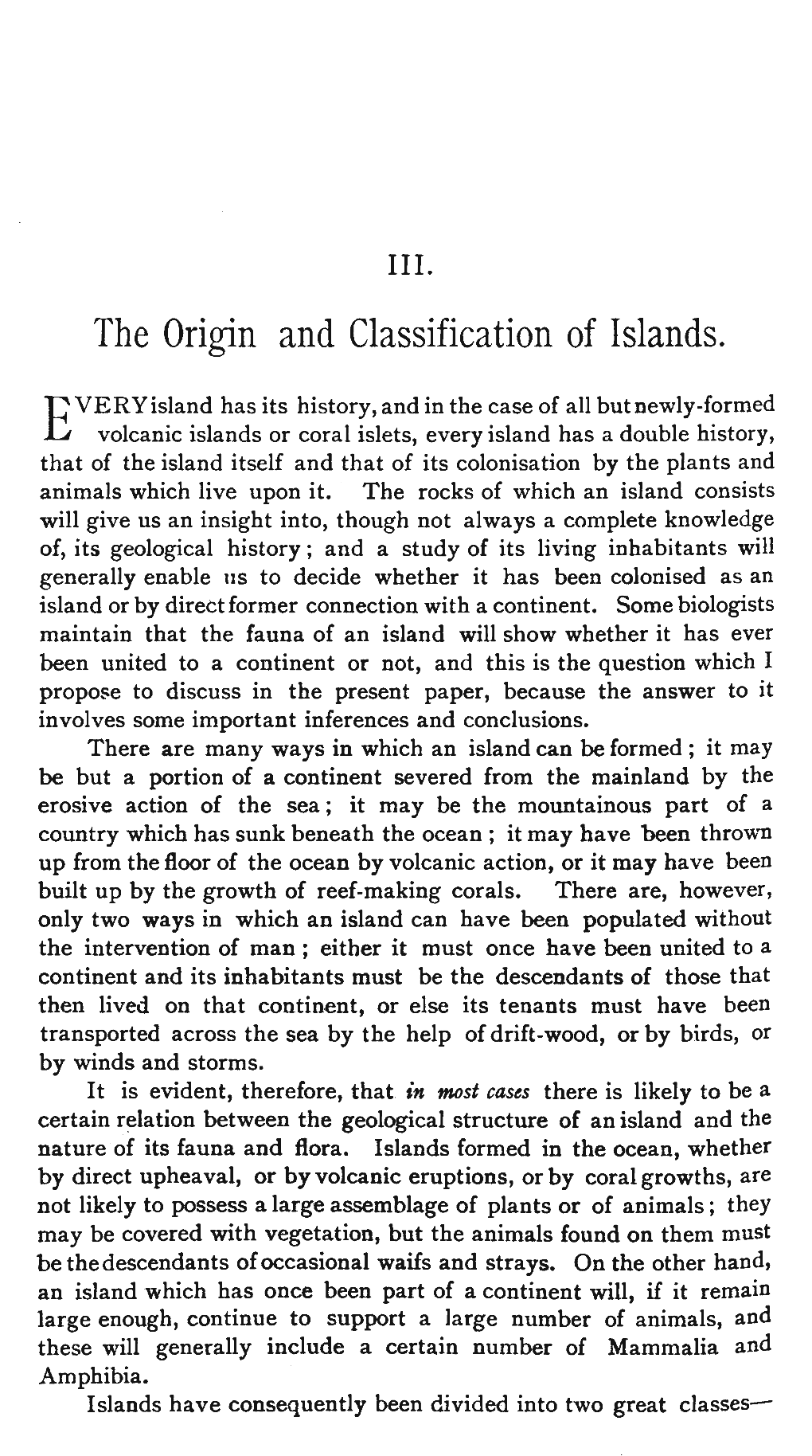 EVERY Island Has Its History, and in the Case of All but Newly-Formed