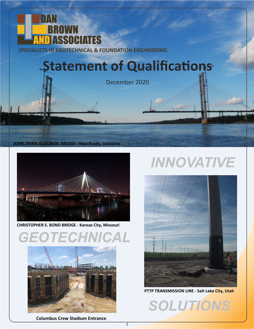 Statement of Qualifications December 2020