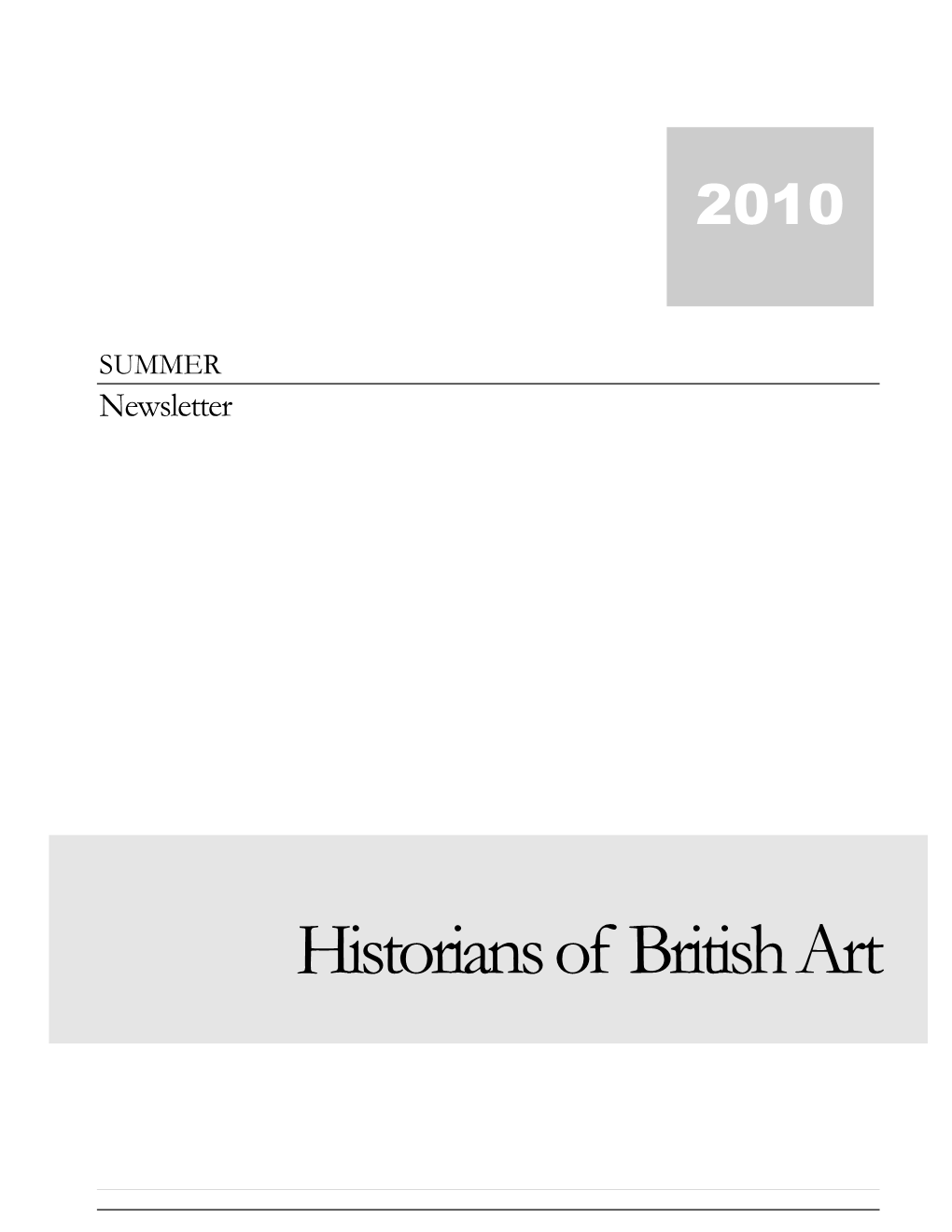 Historians of British Art