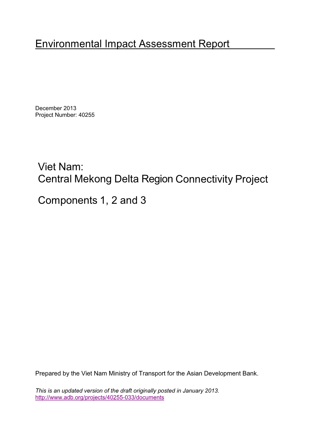 40255-033: Central Mekong Delta Region Connectivity Project