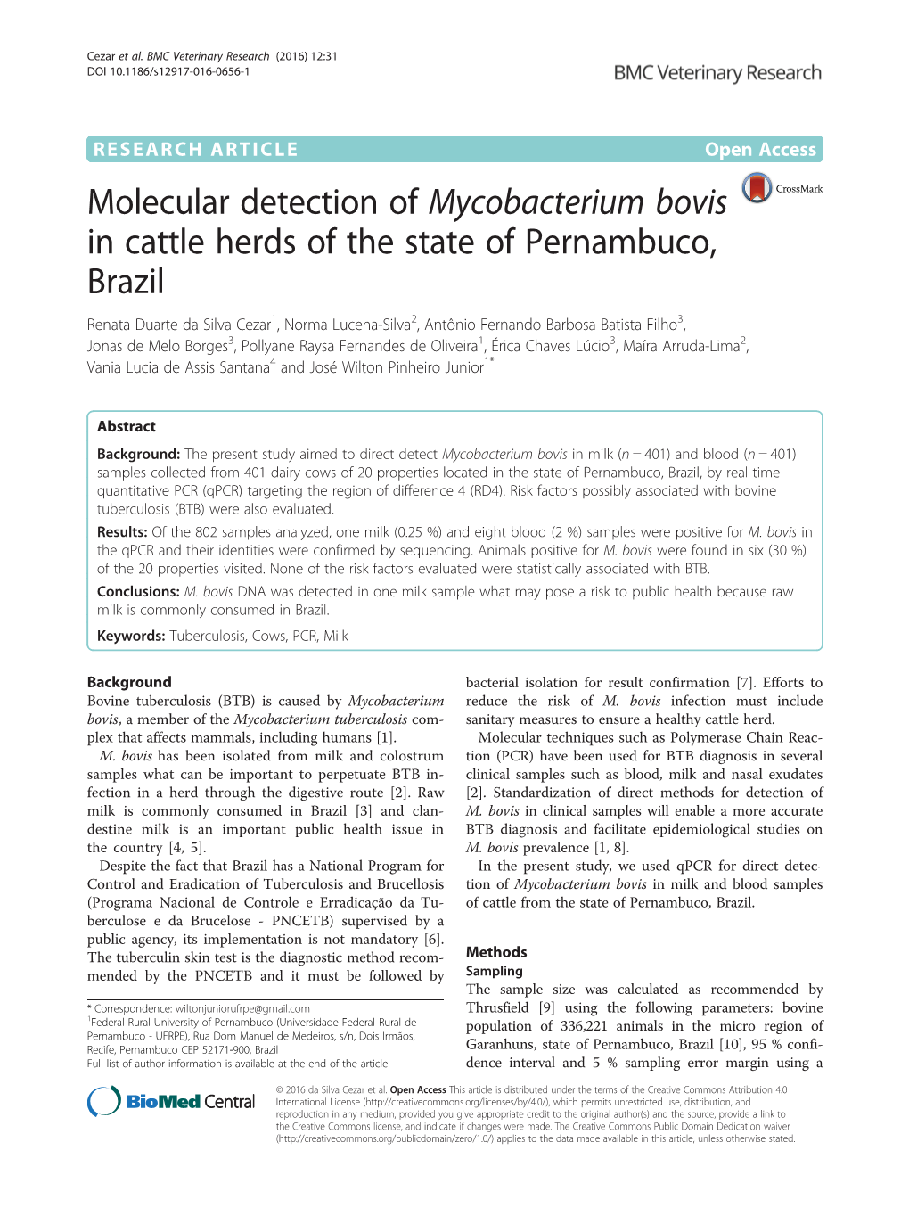 Mycobacterium Bovis