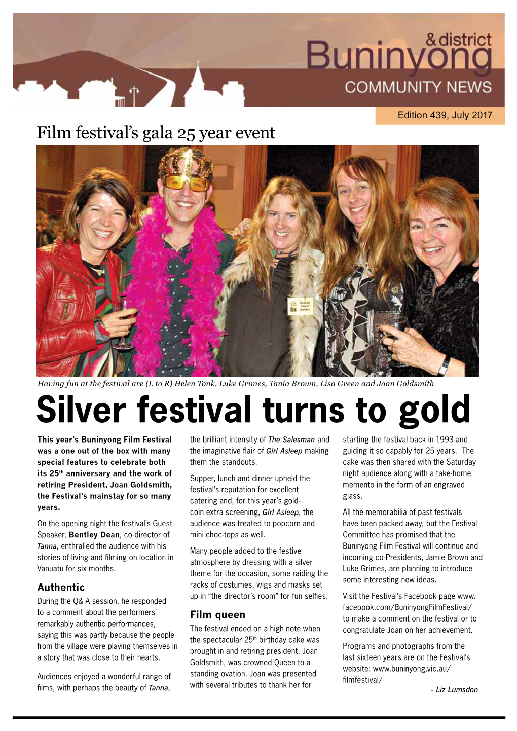 Silver Festival Turns to Gold