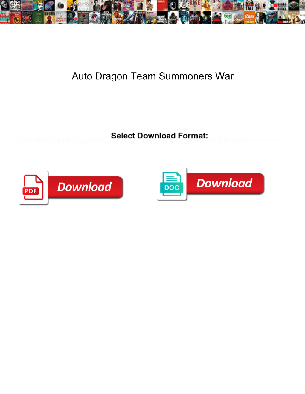 Auto Dragon Team Summoners War