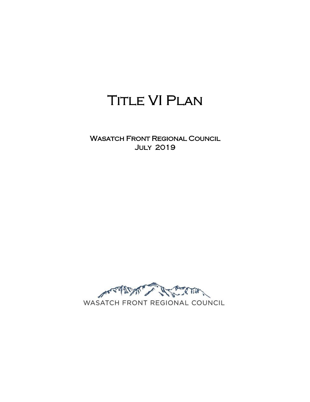 Title VI Plan