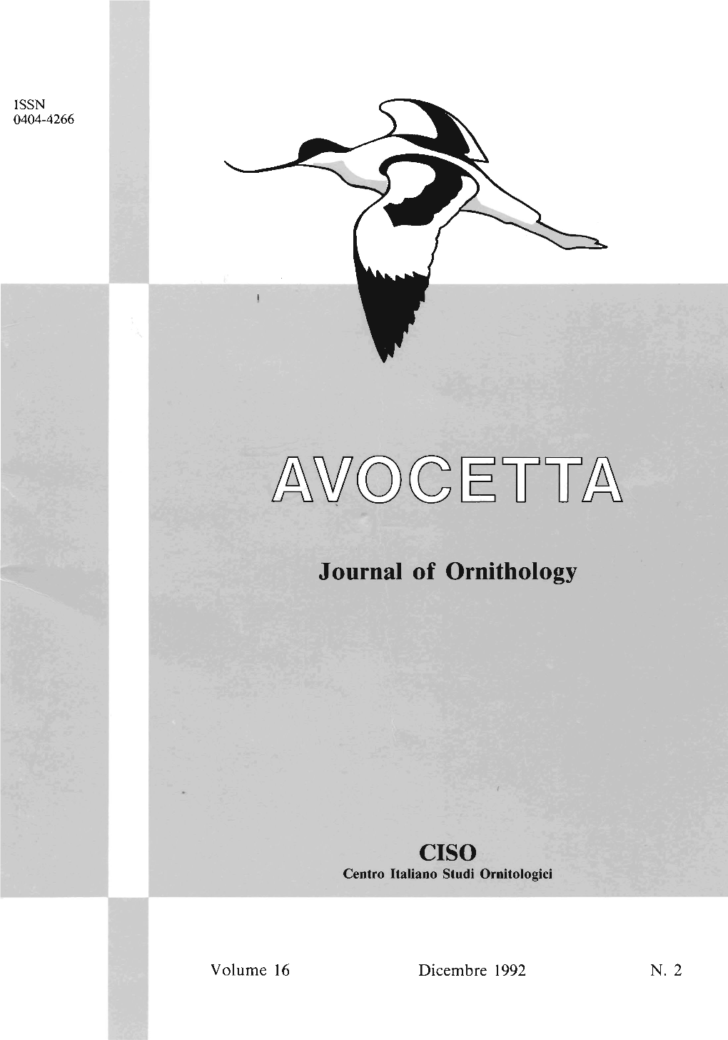 Avocetta – Journal of Ornithology