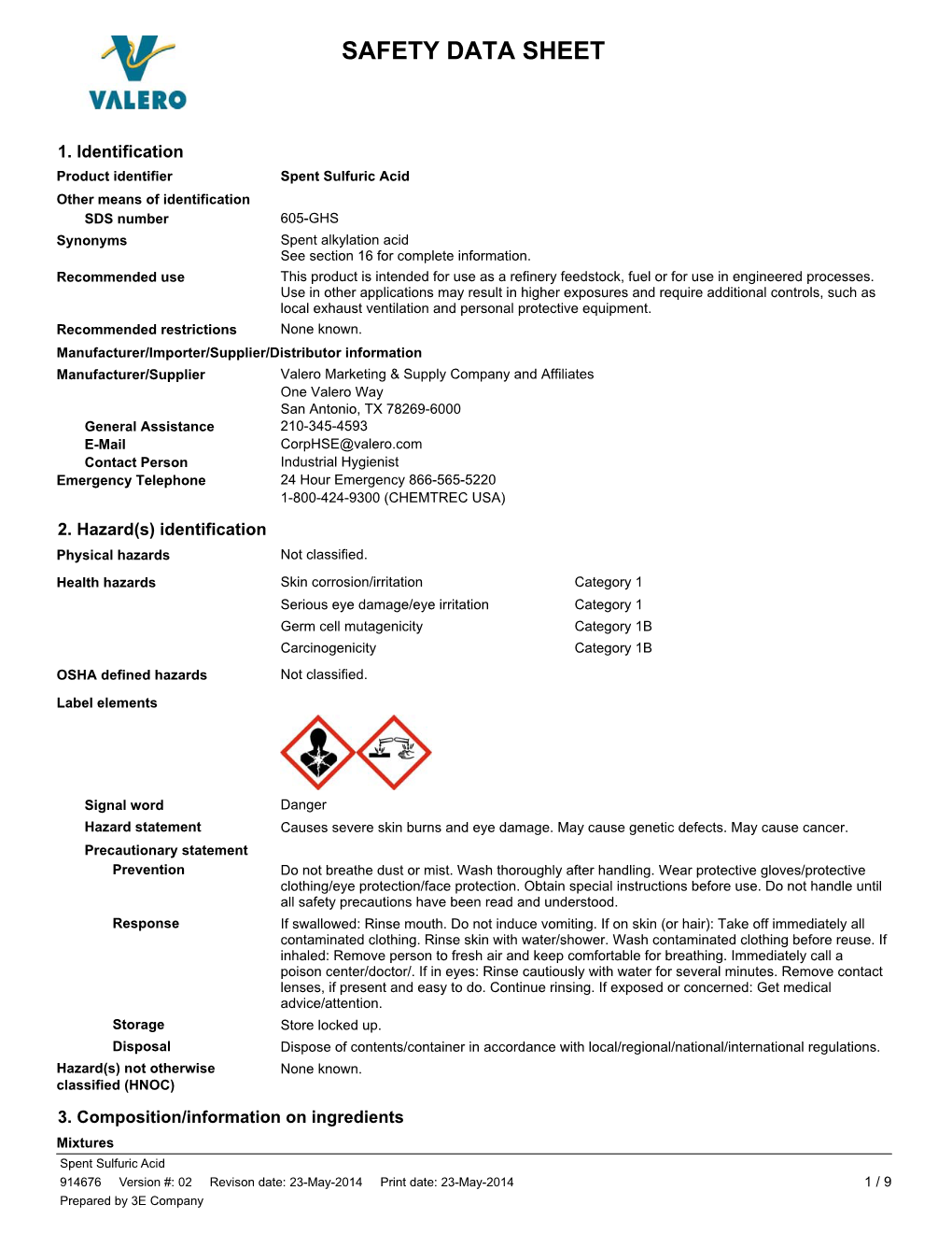 Safety Data Sheet