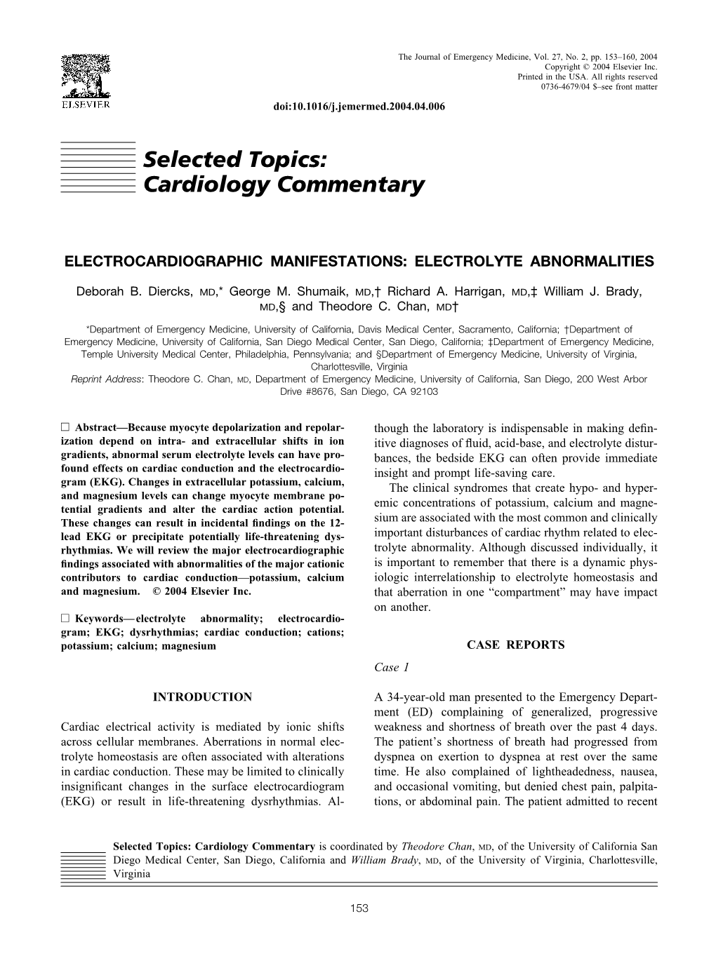 Selected Topics: Cardiology Commentary