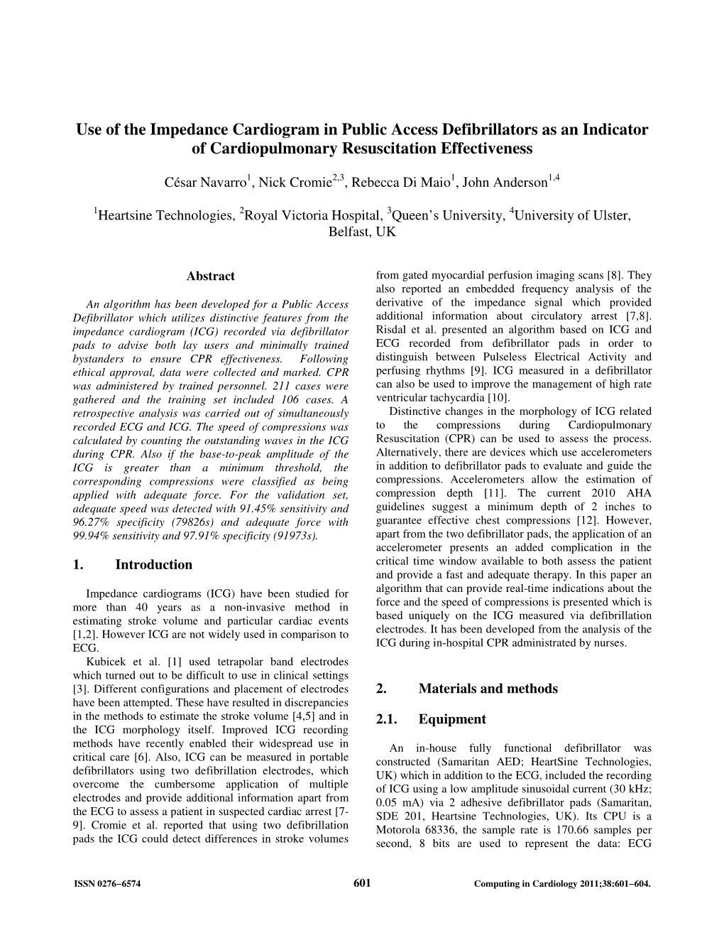 Use of the Impedance Cardiogram in Public Access Defibrillators As an Indicator of Cardiopulmonary Resuscitation Effectiveness