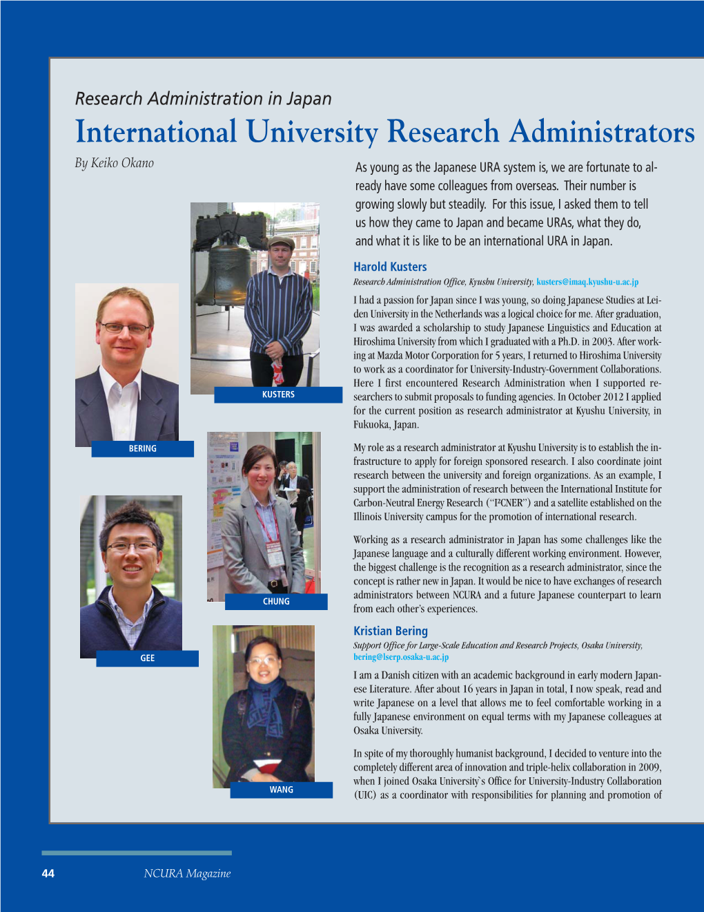 International University Research Administrators