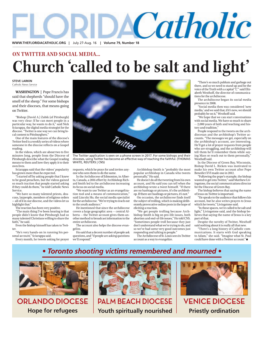 Church ‘Called to Be Salt and Light’