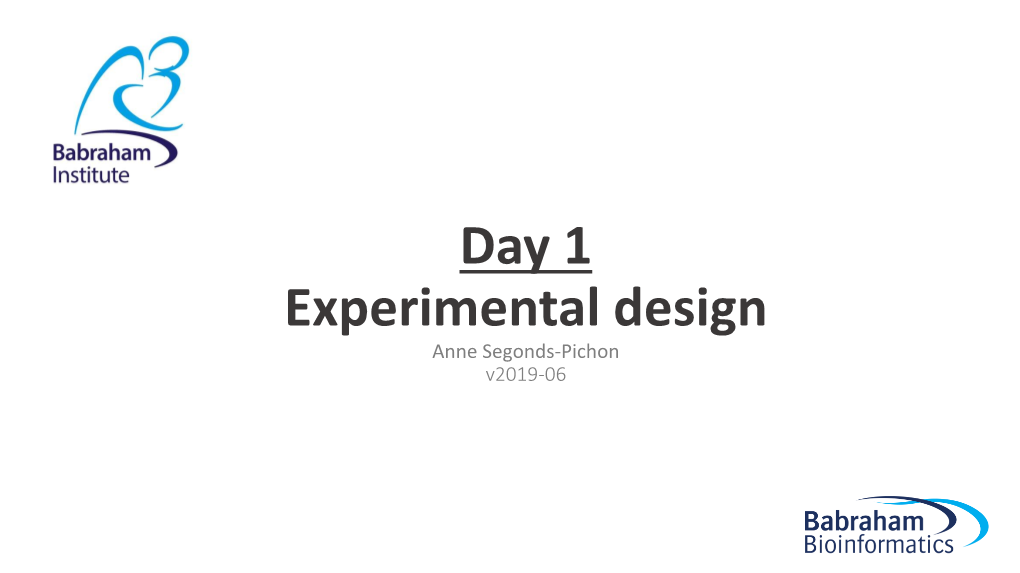 Day 1 Experimental Design Anne Segonds-Pichon V2019-06 Question