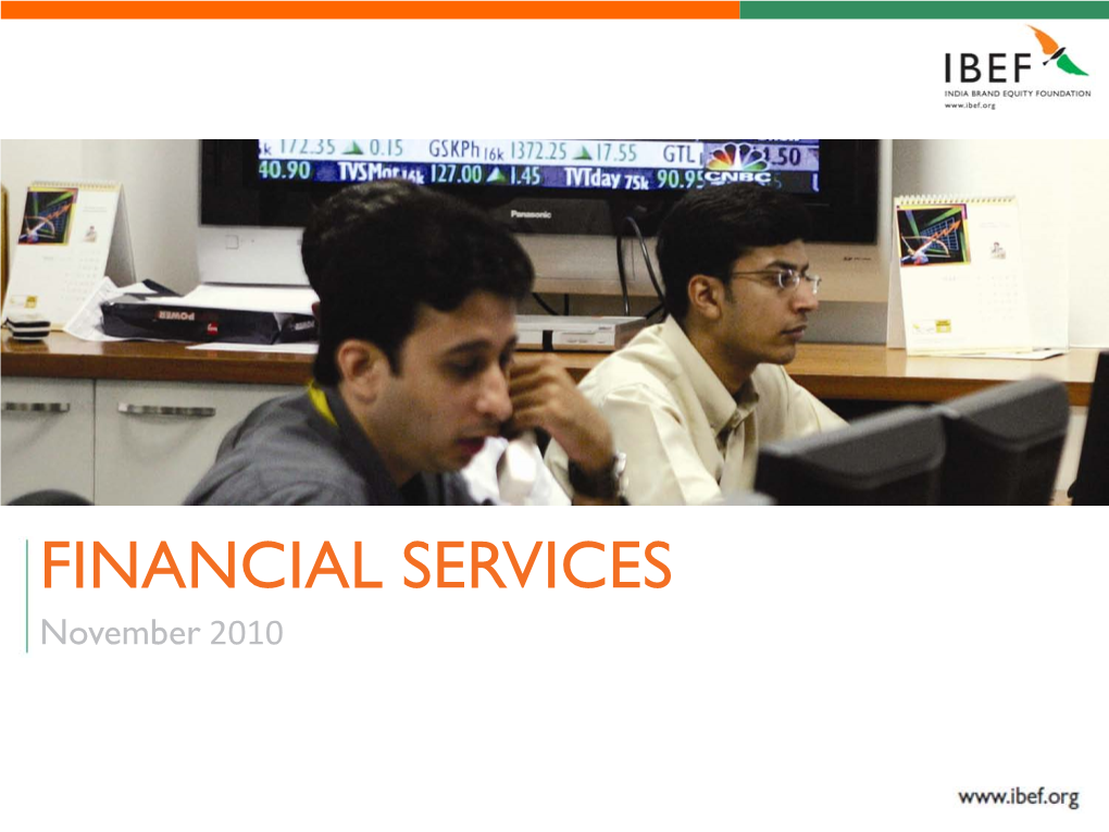 FINANCIAL SERVICES November 2010 FINANCIAL SERVICES November 2010