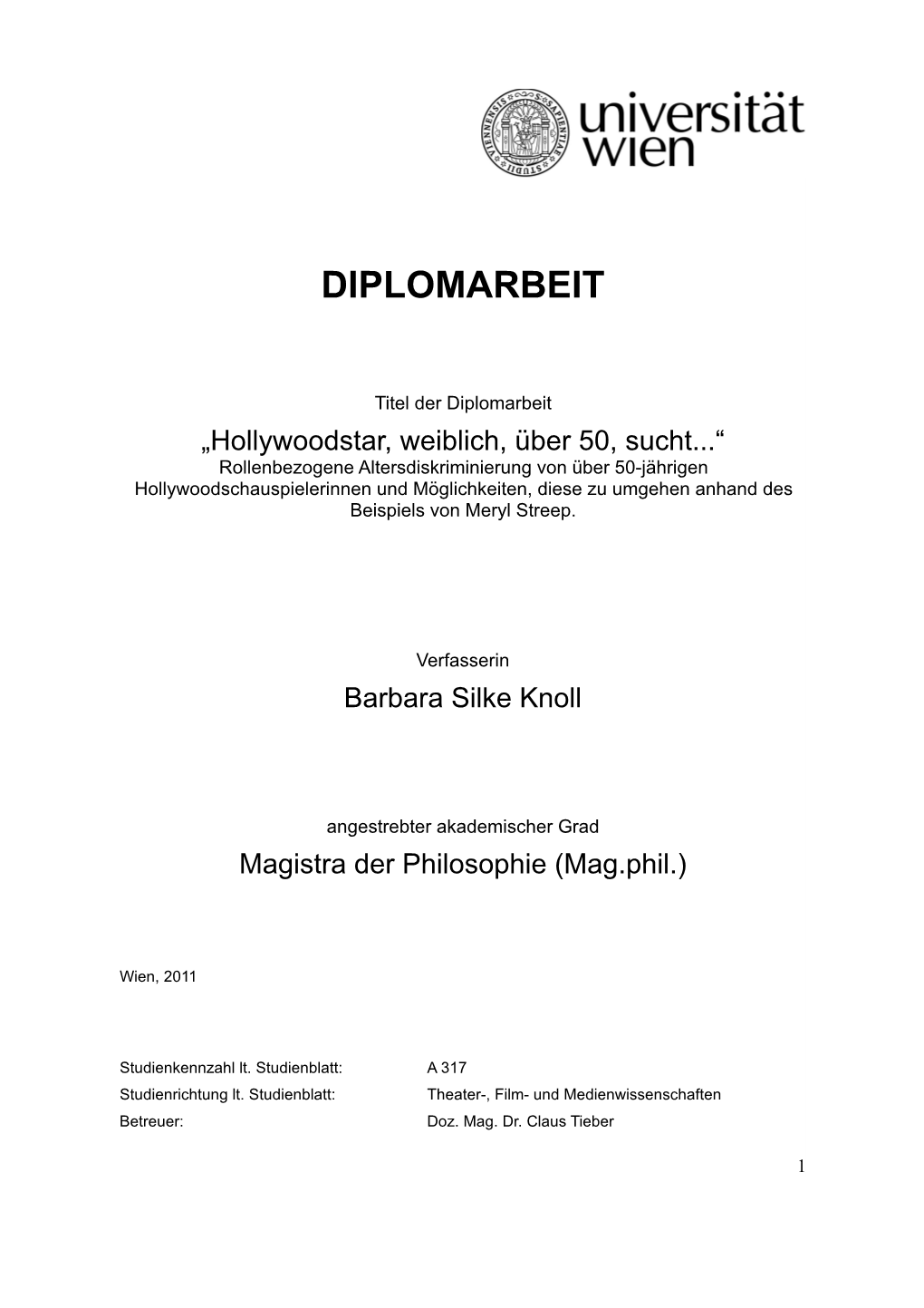 Diplomarbeit