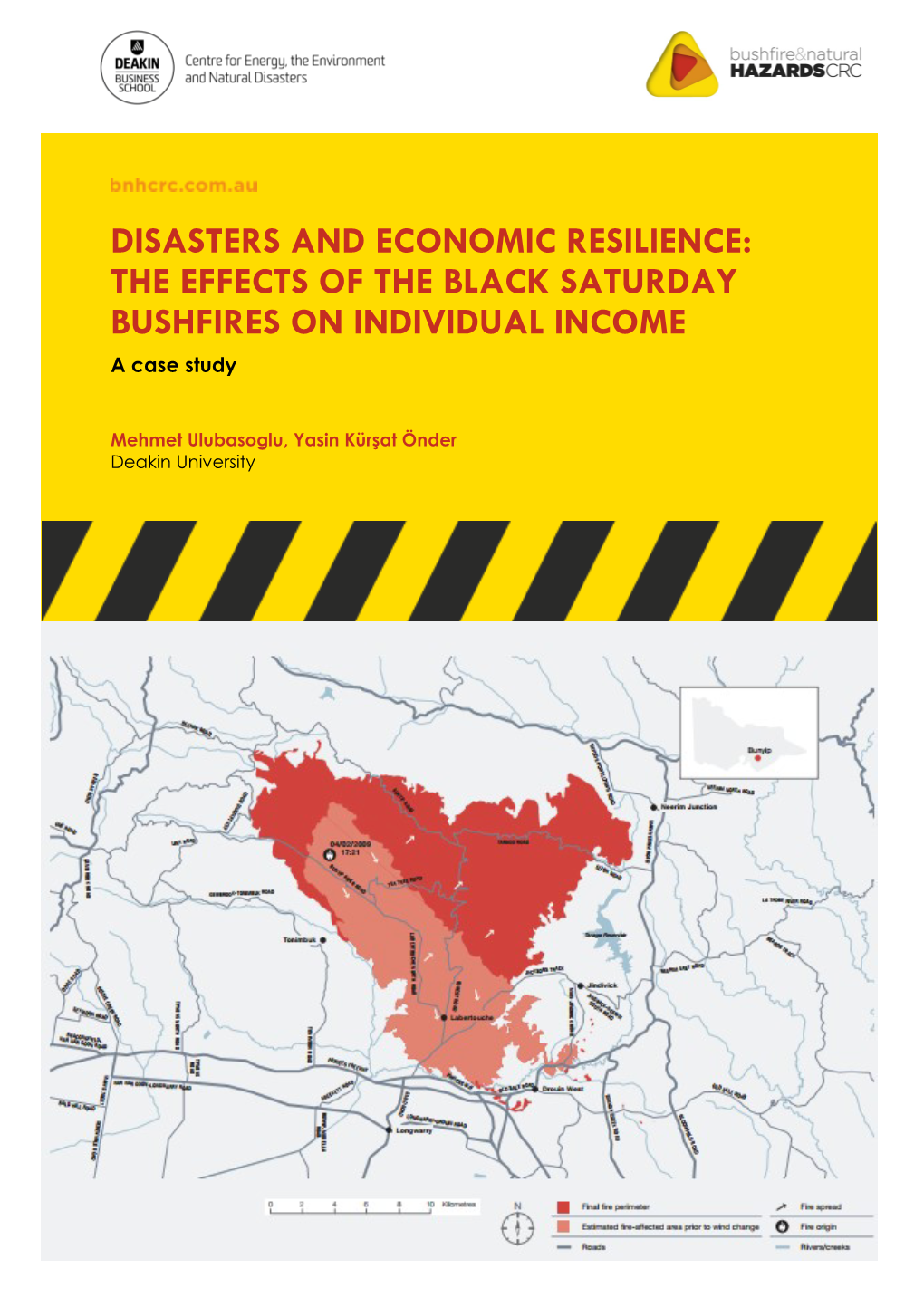 THE EFFECTS of the BLACK SATURDAY BUSHFIRES on INDIVIDUAL INCOME a Case Study