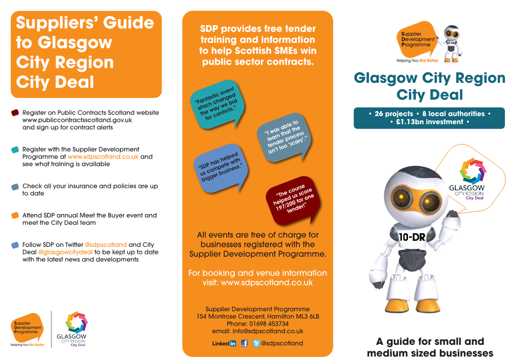 Glasgow City Region Deal Leaflet