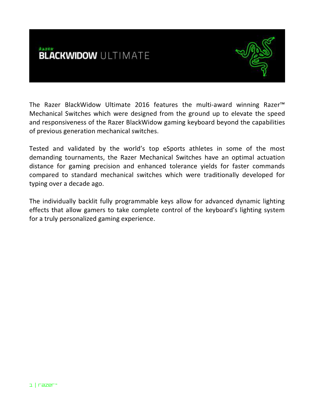 5. Installing Your Razer Blackwidow Ultimate 2016