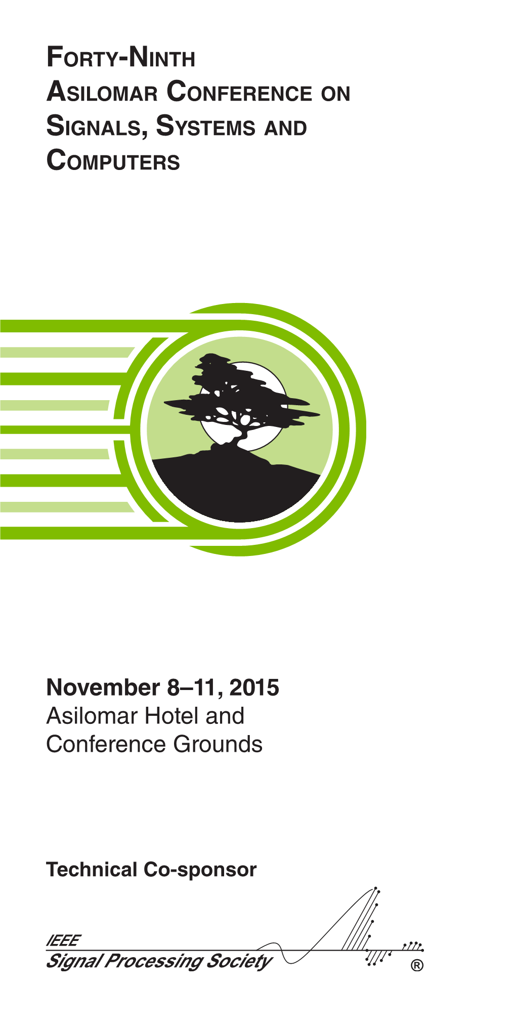 2015 Asilomar Conference Final Program in Single-Page Format