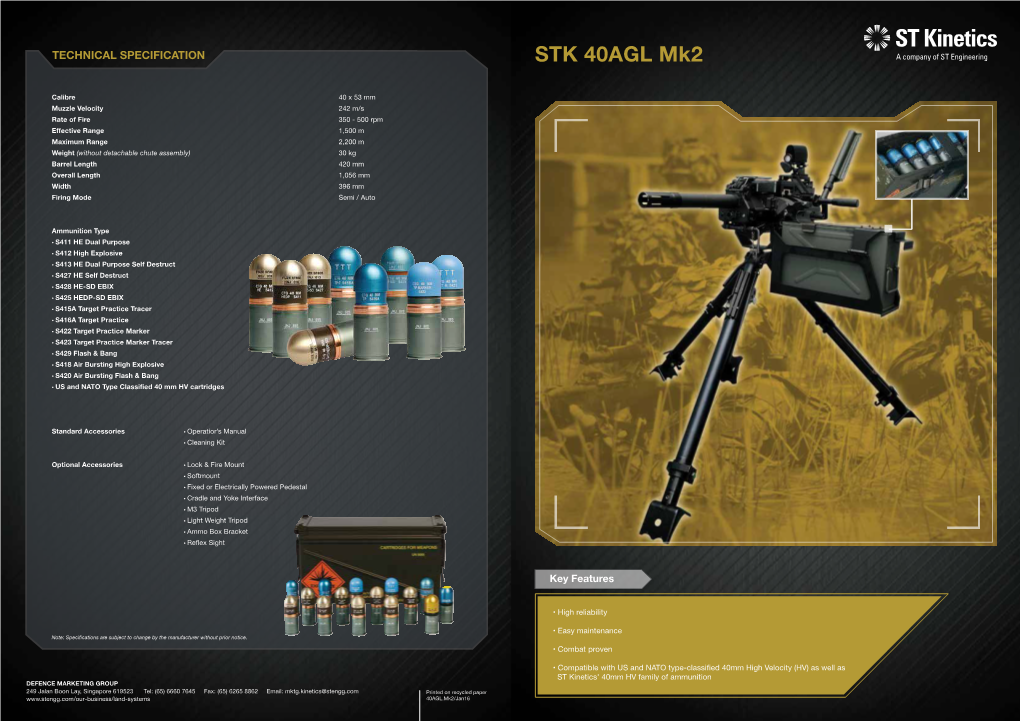 Air Show 2016 (STK 40AGL MK2) Brochure FA