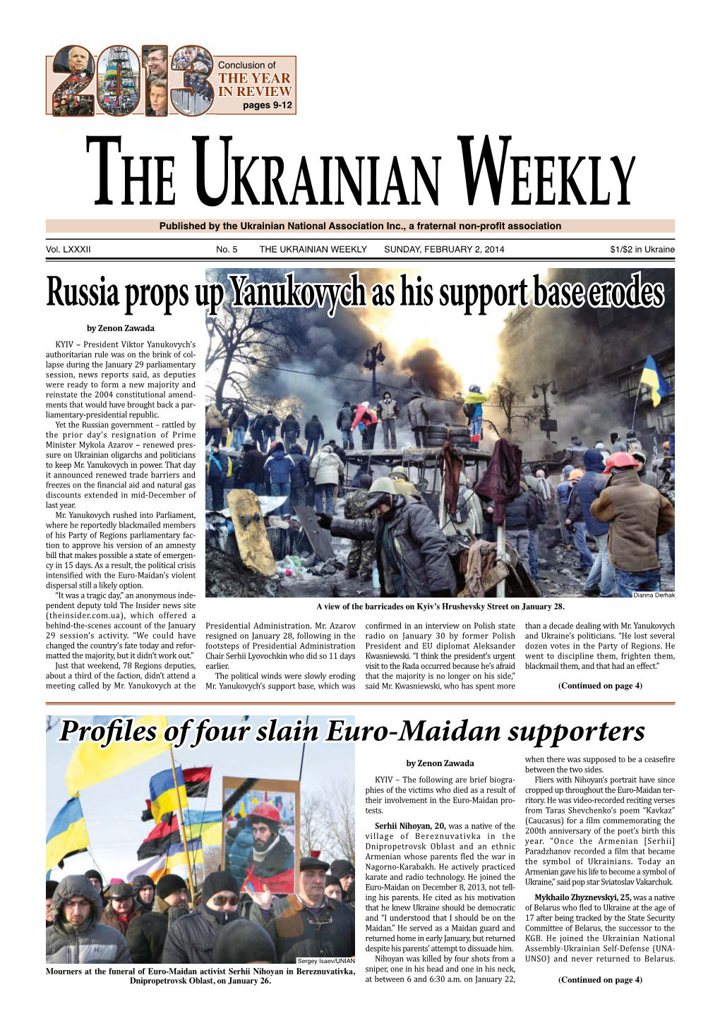 The Ukrainian Weekly 2014, No.5