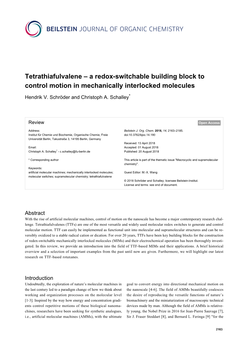 A Redox-Switchable Building Block to Control Motion in Mechanically Interlocked Molecules