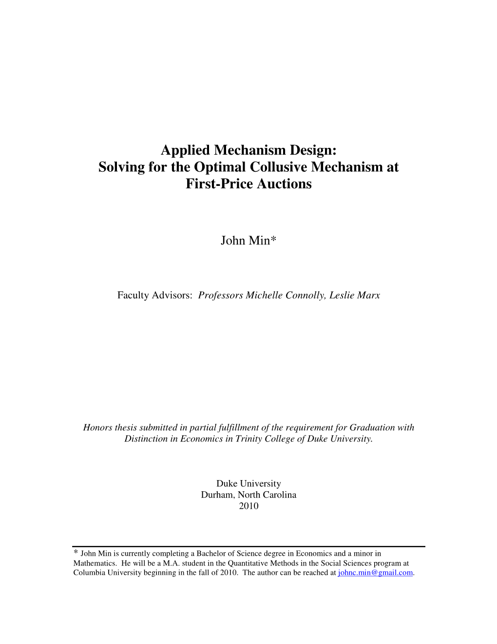 Solving for the Optimal Collusive Mechanism at First-Price Auctions