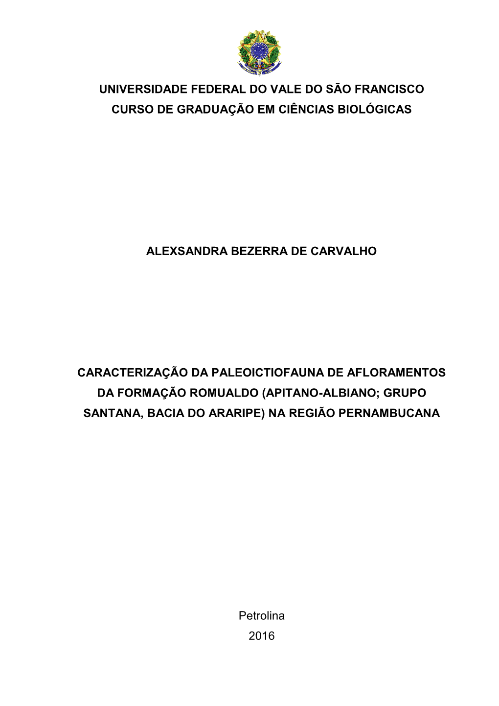 Ofício Nº /2004