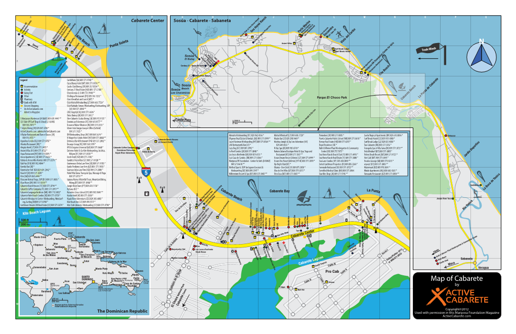 N Map of Cabarete