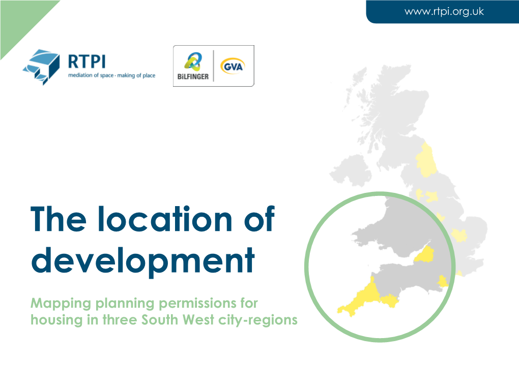 South West City-Regions Contents