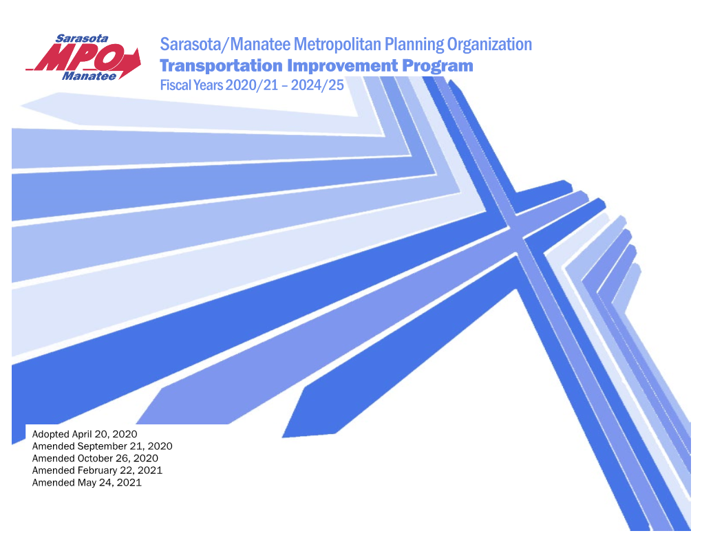 Transportation Improvement Program Fiscal Years 2020/21 – 2024/25