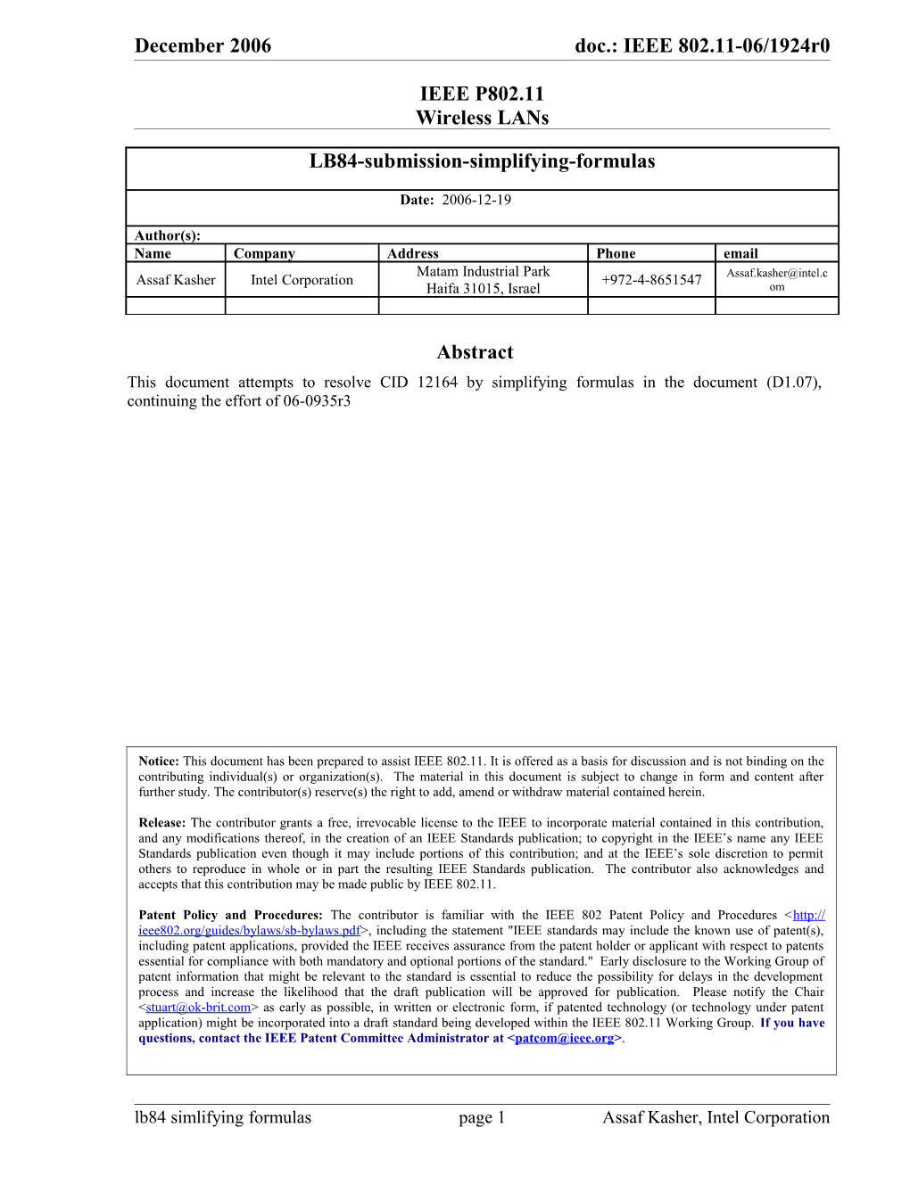 Suggested Resolution: Counter As Per 06-1924R0