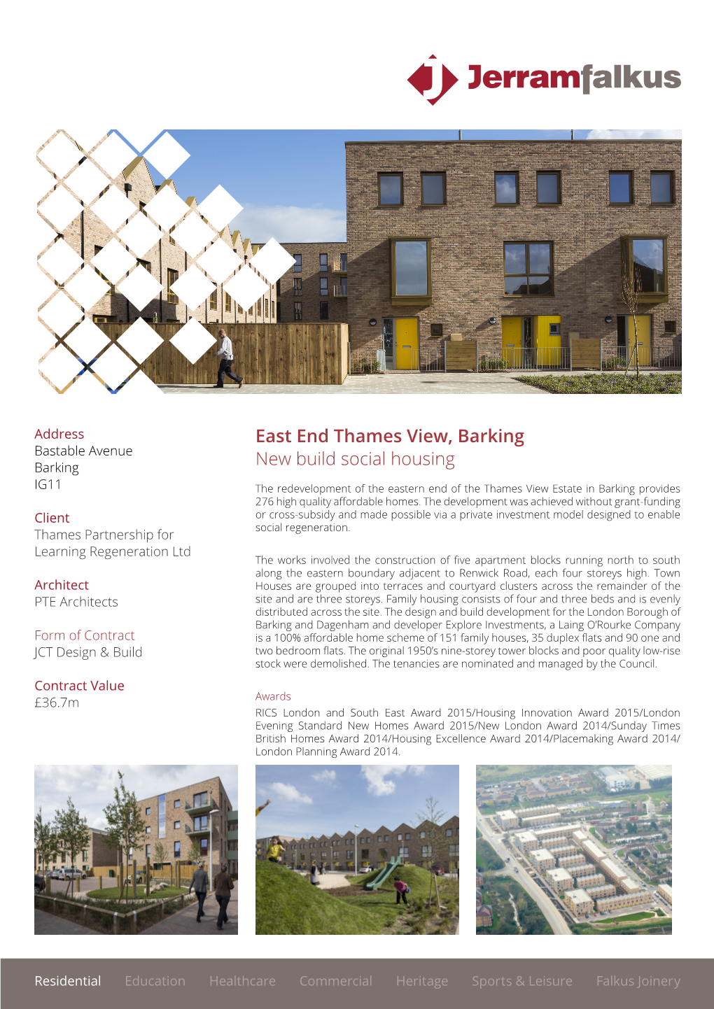 East End Thames View, Barking New Build Social Housing