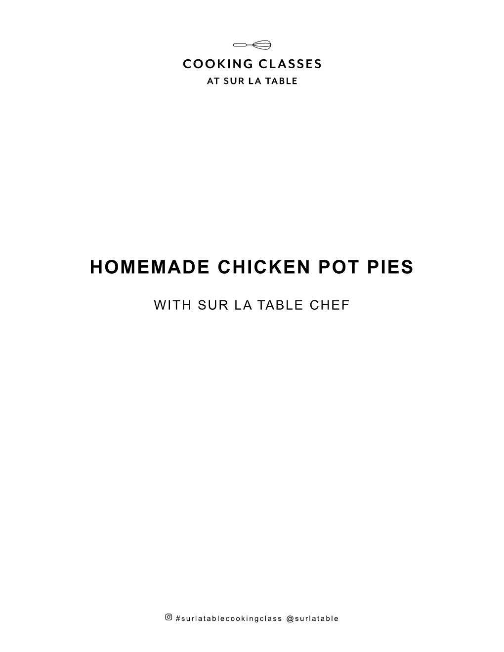 Homemade Chicken Pot Pies