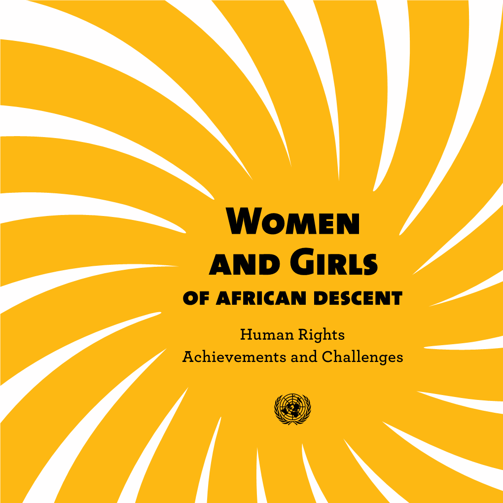 Women and Girls of African Descent Human Rights Achievements and Challenges