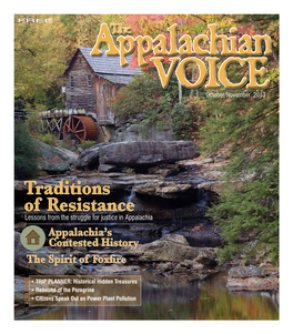 Traditions of Resistance Lessons from the Struggle for Justice in Appalachia Appalachia’S Contested History the Spirit of Foxfire