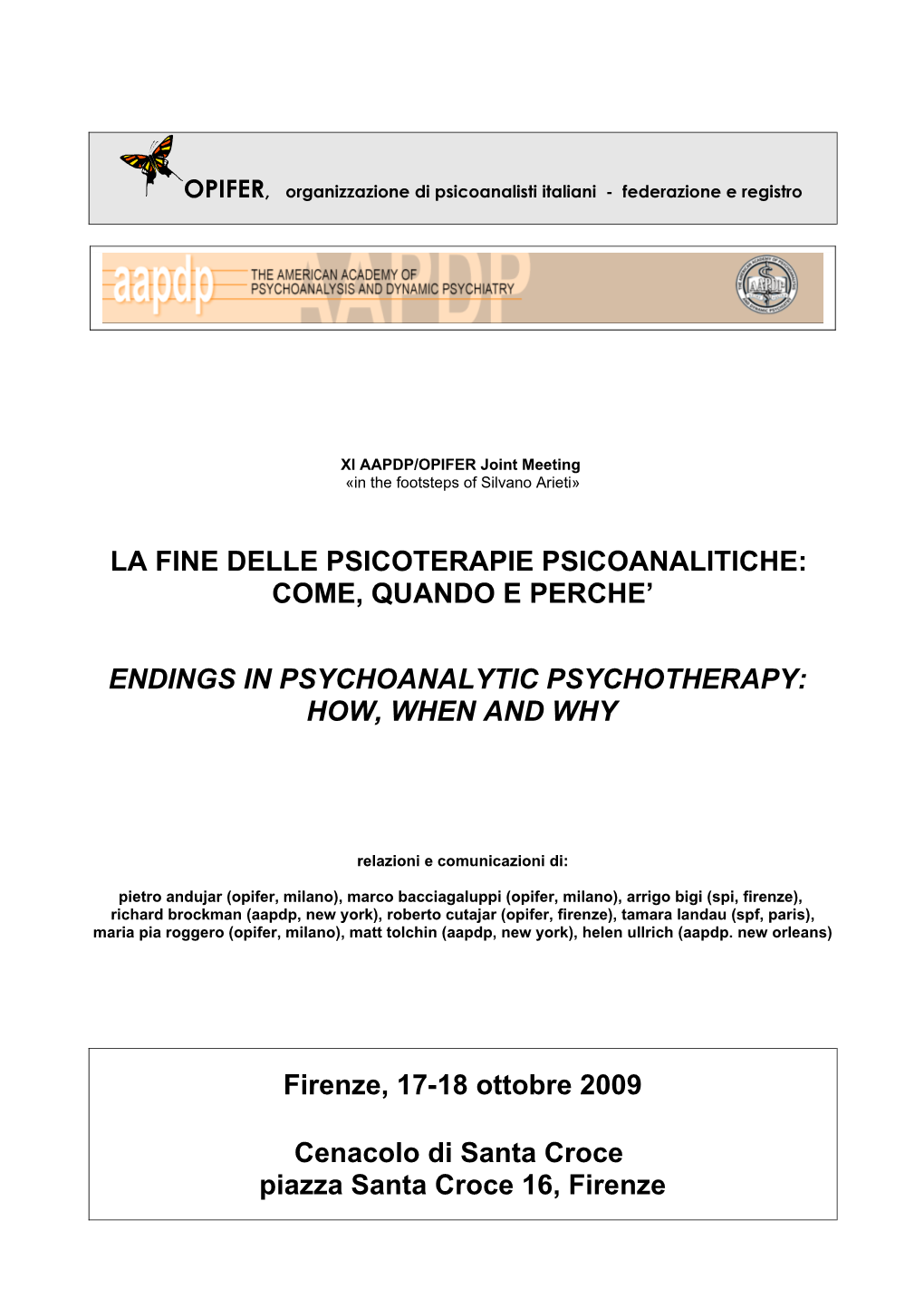 La Fine Delle Psicoterapie Psicoanalitiche: Come, Quando E Perche’