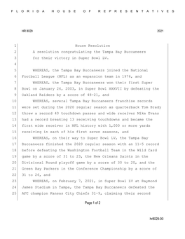 Hr8029-00 Page 1 of 2 House Resolution 1 A