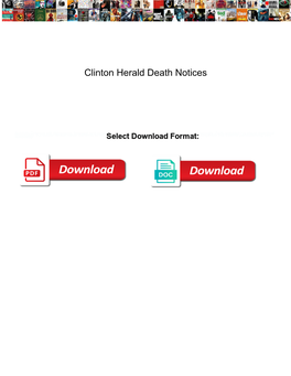 Clinton Herald Death Notices