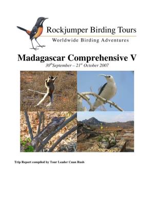 Madagascar Comprehensive V 30 Th September – 21 St October 2007