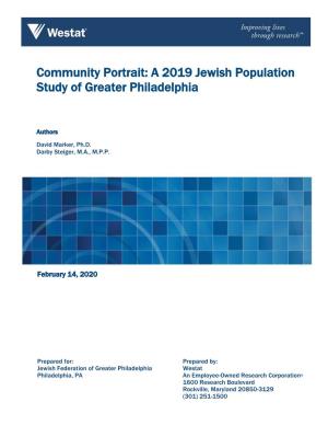 A 2019 Jewish Population Study of Greater Philadelphia