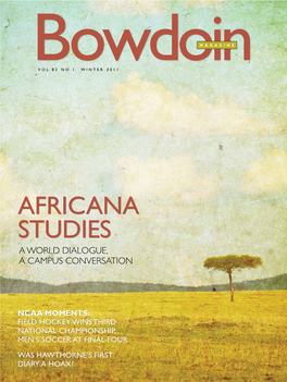 Africana Studies a World Dialogue, a Campus Conversation