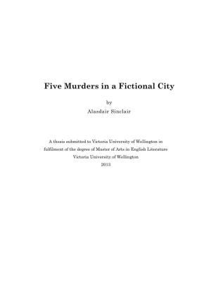 Five Murders in a Fictional City