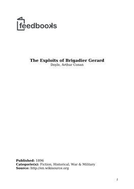 The Exploits of Brigadier Gerard Doyle, Arthur Conan