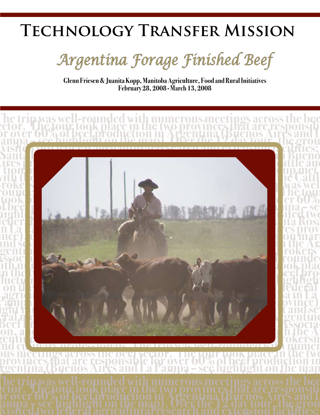 Argentina Forage Finished Beef