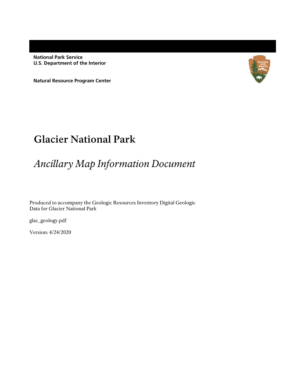 Geologic Resources Inventory Map Document For Glacier National Park ...